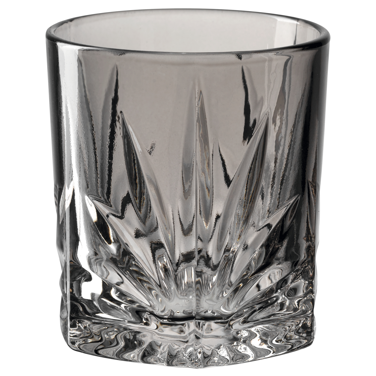 Whiskybecher CAPRI grau kantig