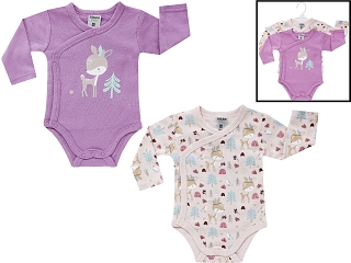 Wickelbody Spiss lila Baumwolle