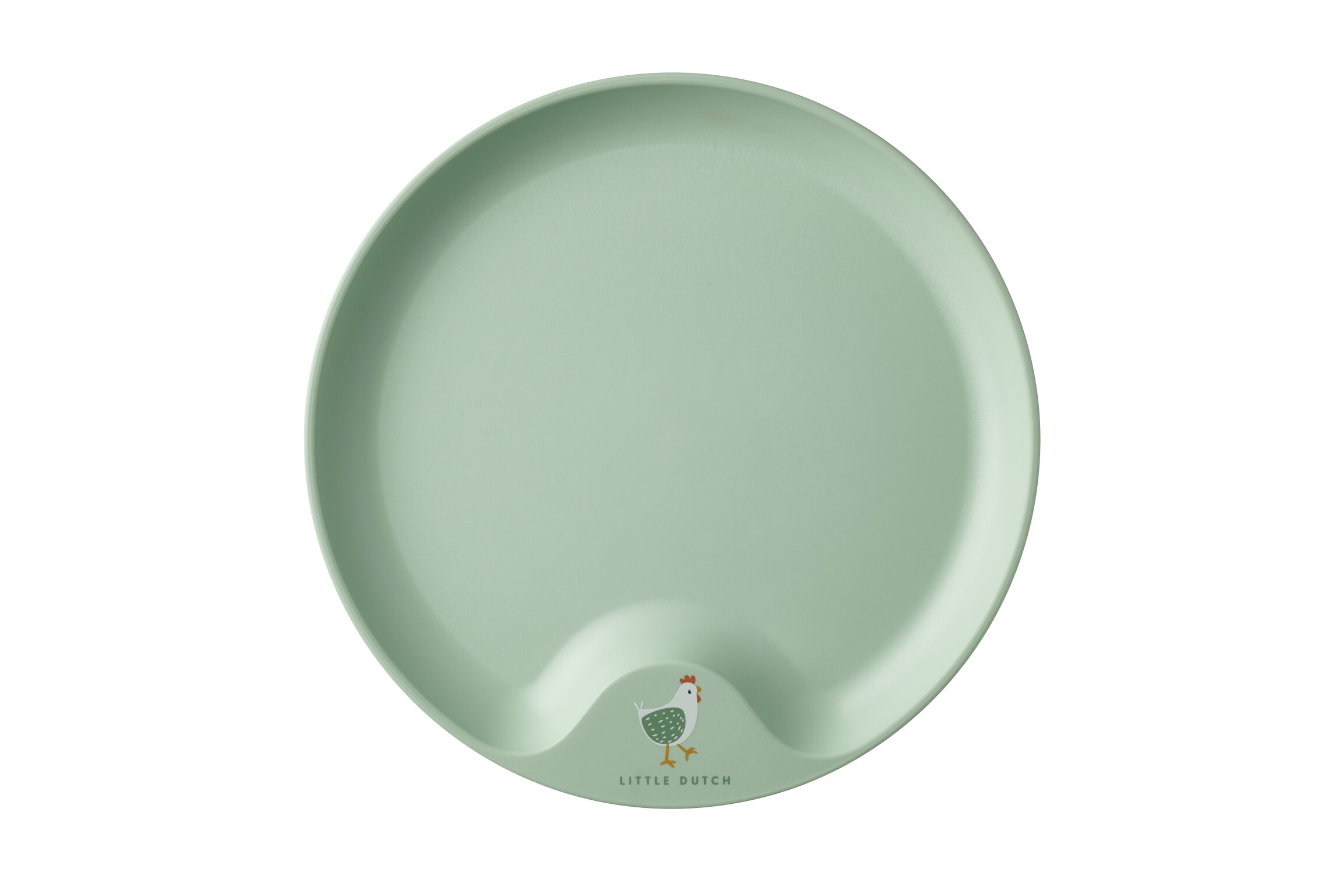 Piatto per bambini Mio verde plastica