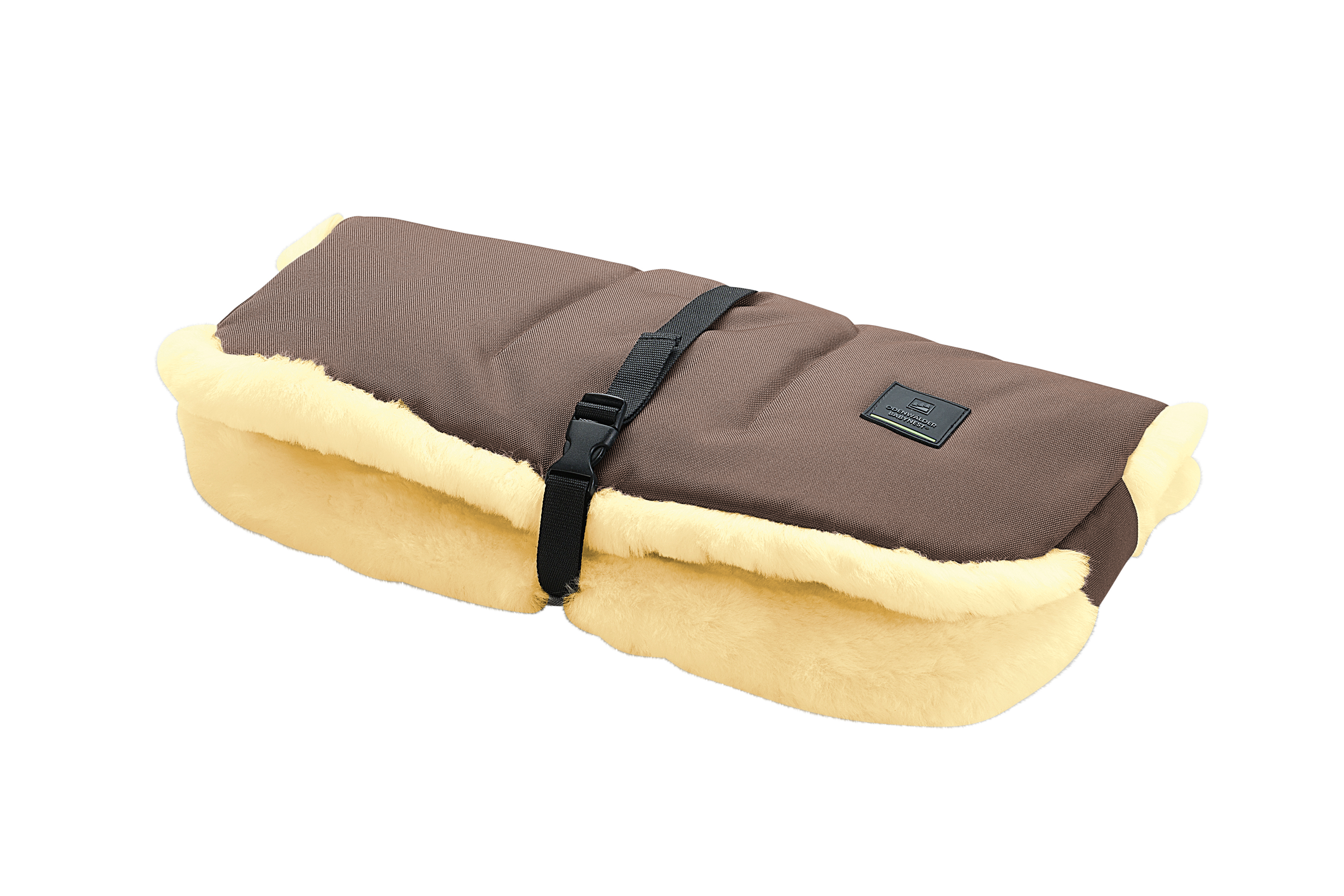 Muffolo long Lammfell desert sand Stoff