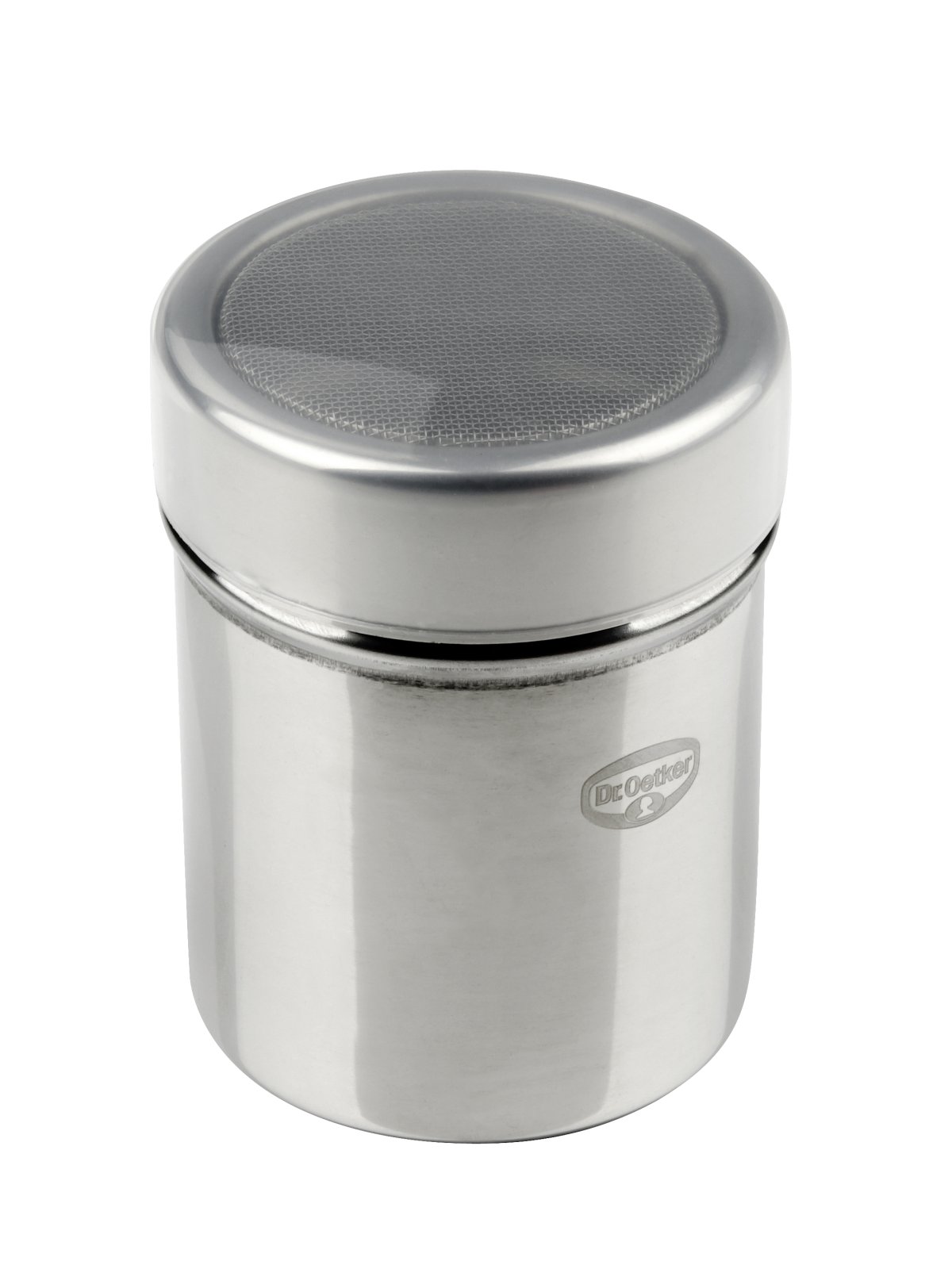 Siebstreuer inkl. Deckel  silber Edelstahl - 18/10 / AISI 304
