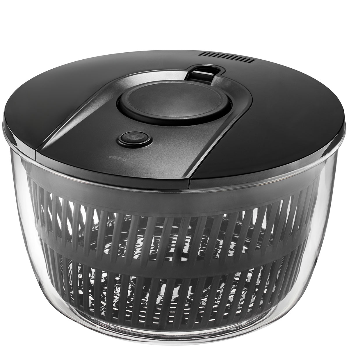 Insalatiera Push It Trasparente in plastica nera
