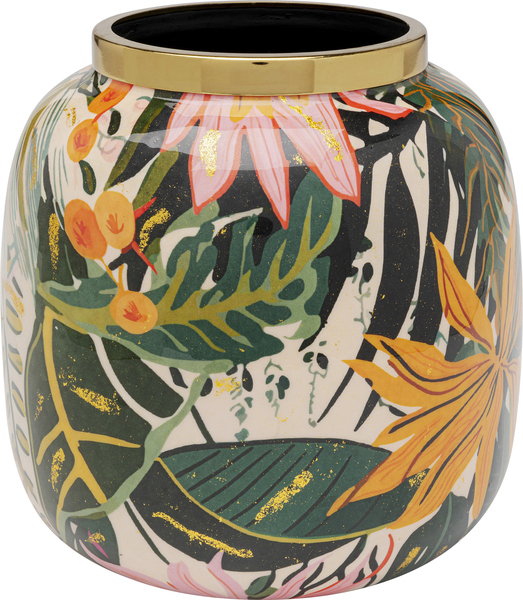 Vase Jungle mehrfarbig Stahl