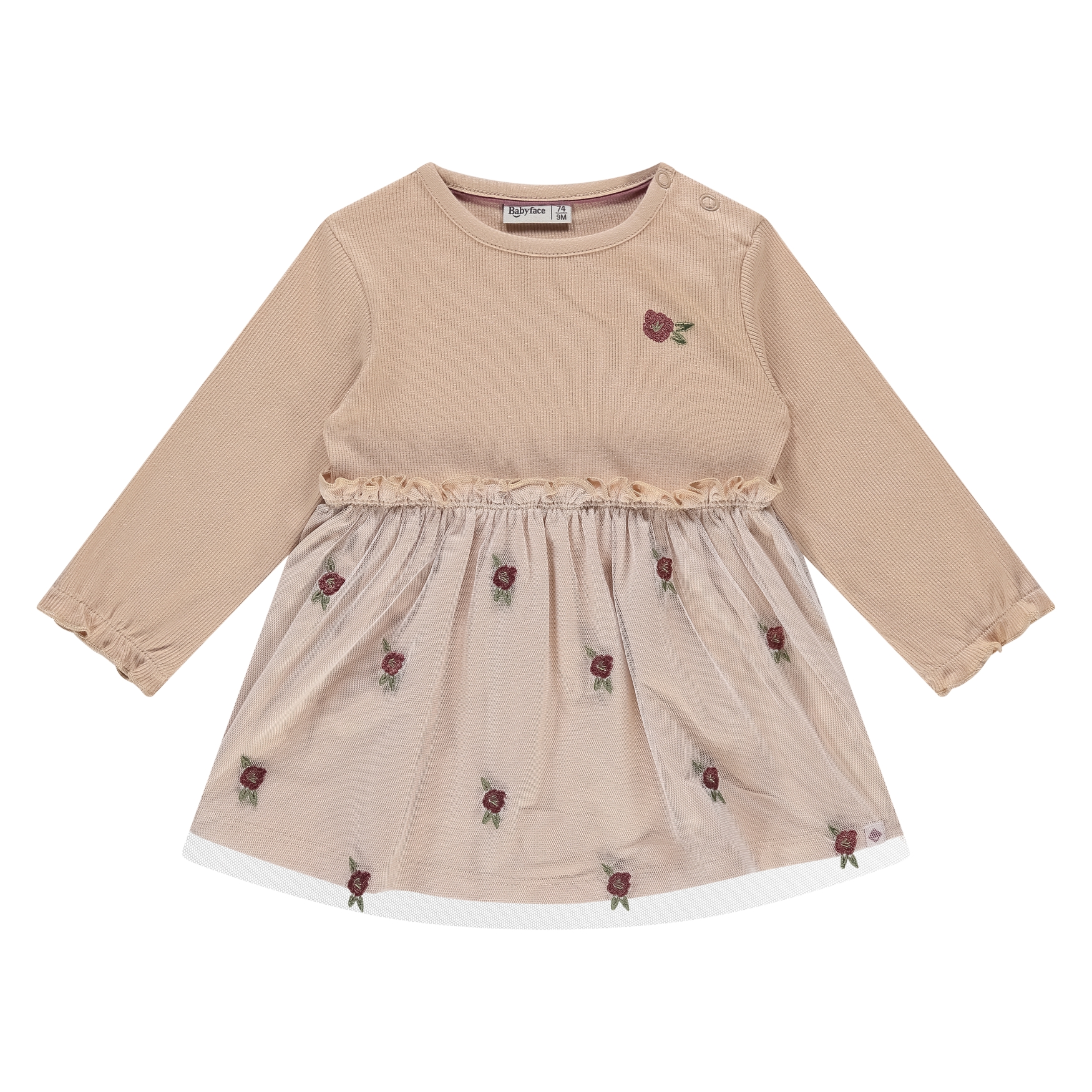 Kleid Baby Babyface beige Baumwolle Elasthan