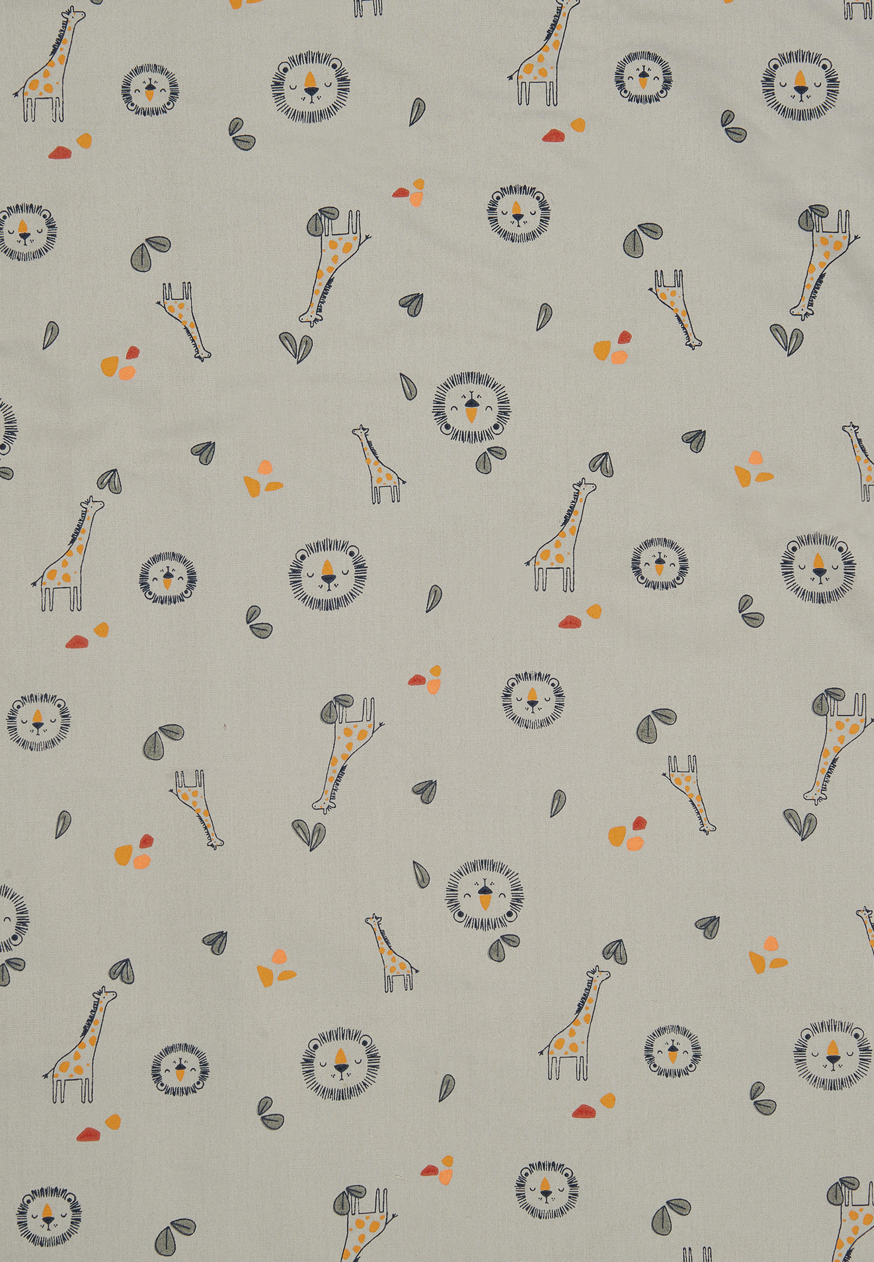 Babydecke Safari grau Baumwolle Polyester