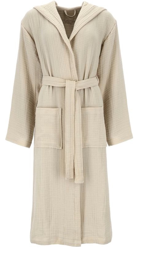 Bademantel SILENT beige Baumwolle Frottee