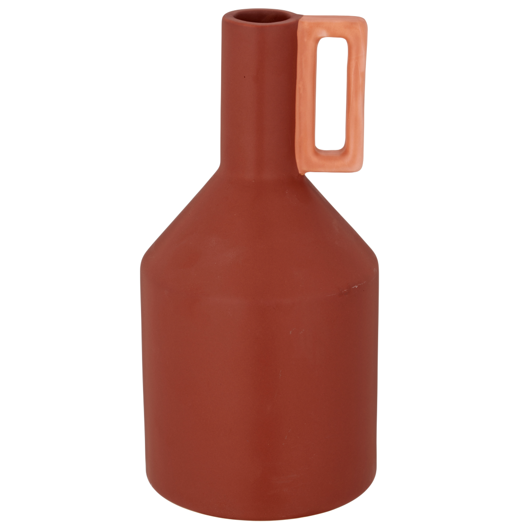 Vaso a bottiglia in porcellana Jasmine Orange