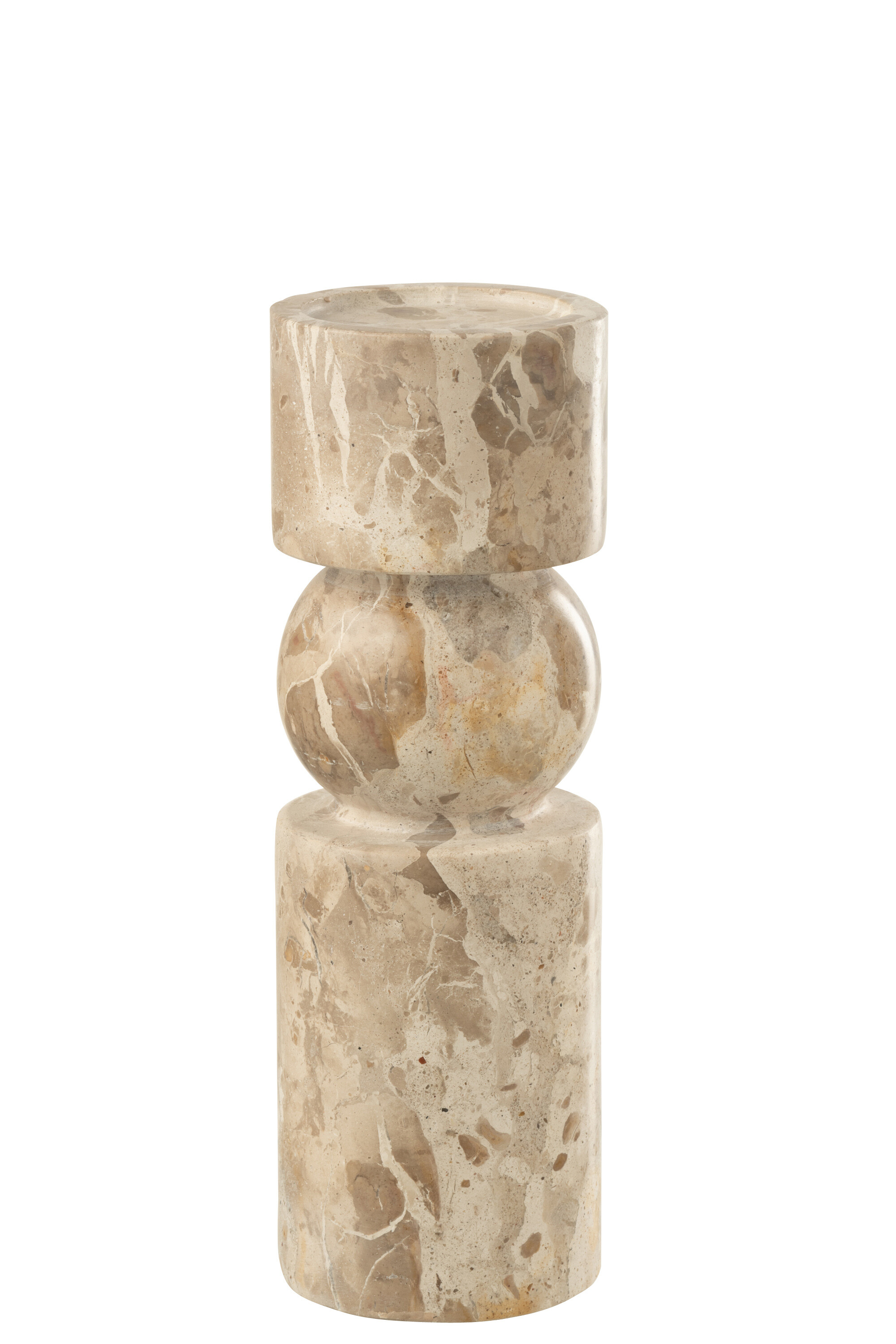 Kerzenständer Jolipa beige Marmor