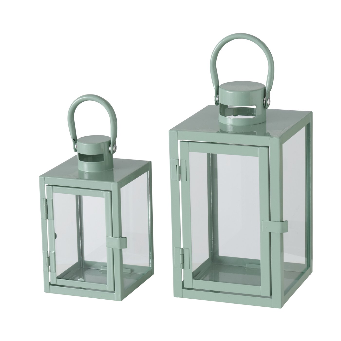 Dekolaterne Arana grün Eisen Glas