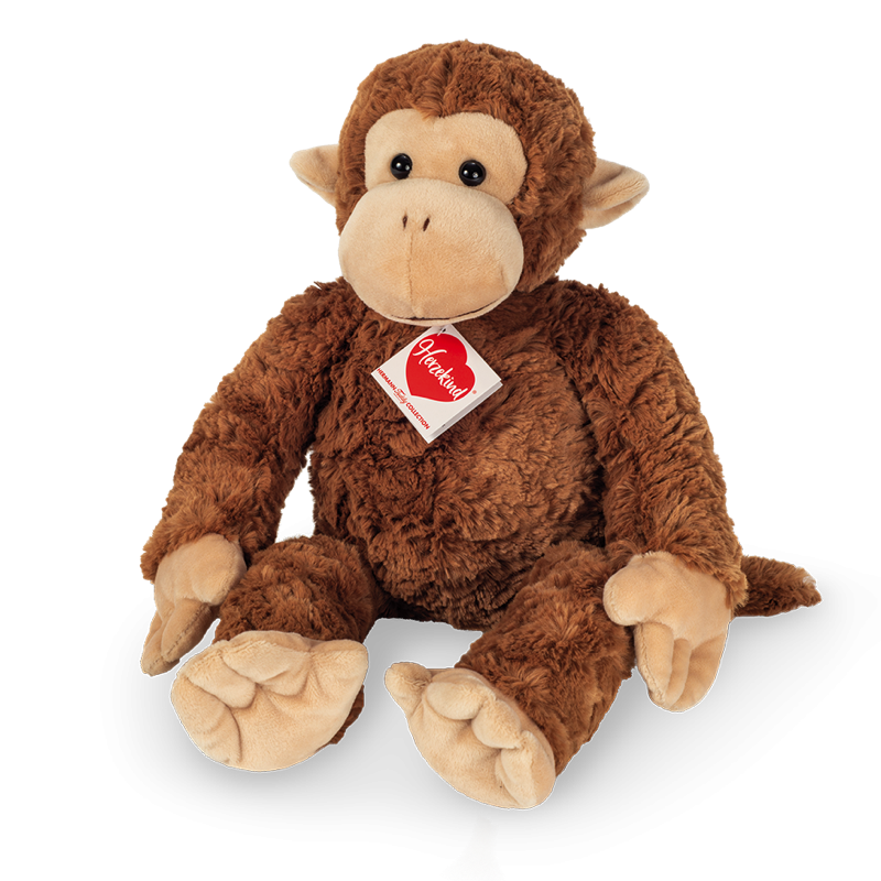 Kuscheltier Äffchen Hermann Teddy Original braun Polyester