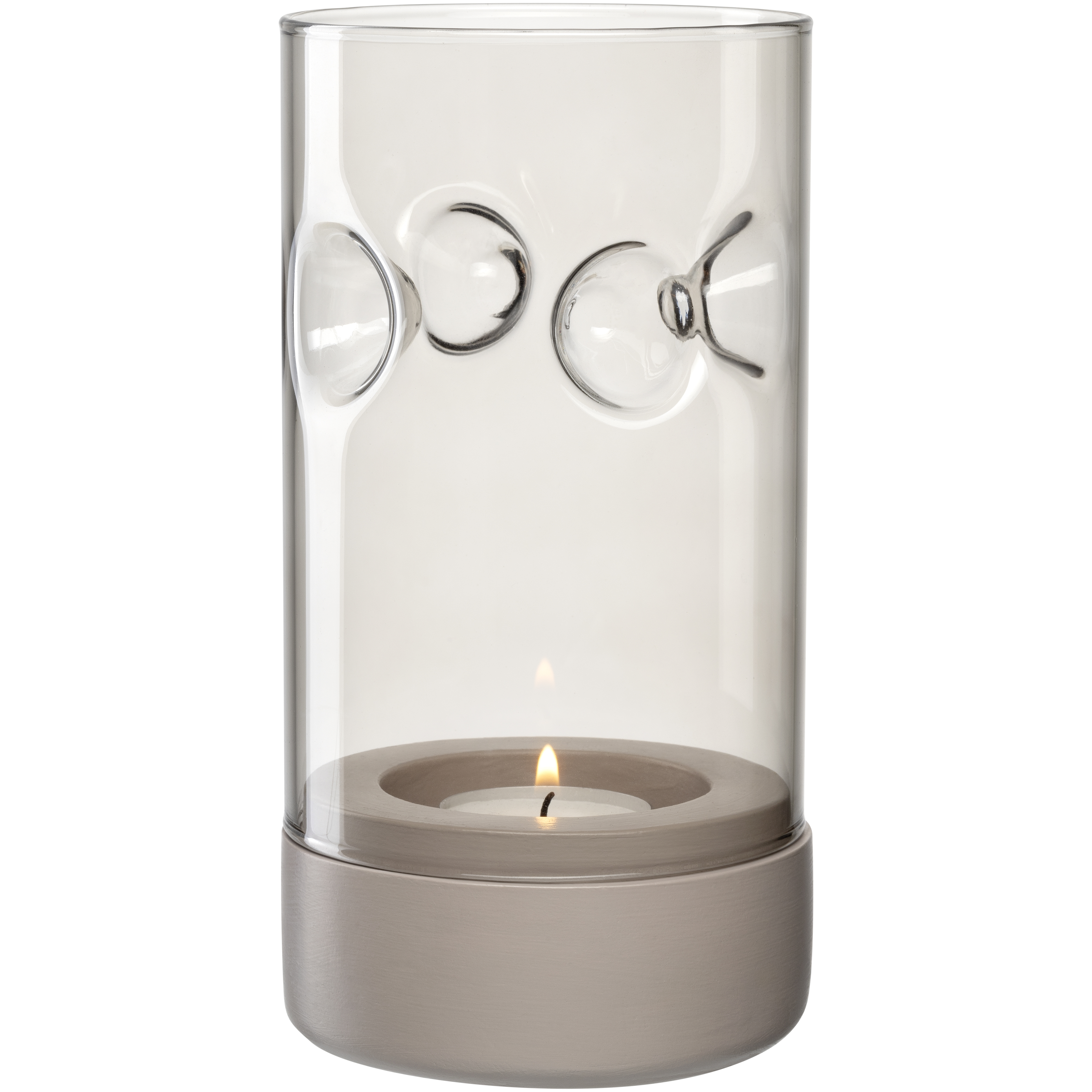 Tischlicht Sole taupe Glas Beton