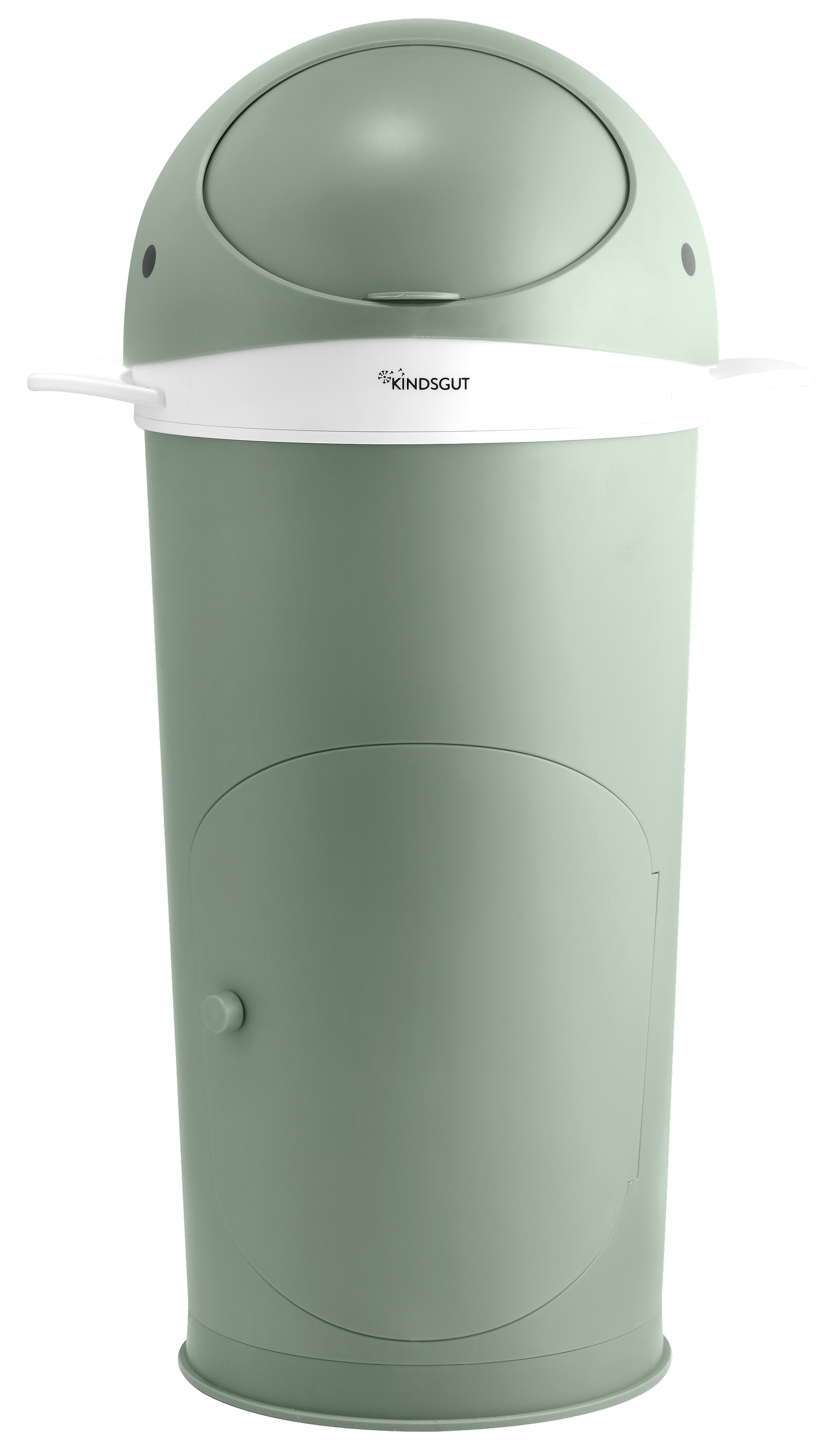 Cestino per pannolini balena di plastica verde