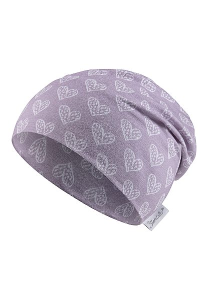 Beanie Herzen flieder MÄDCHEN