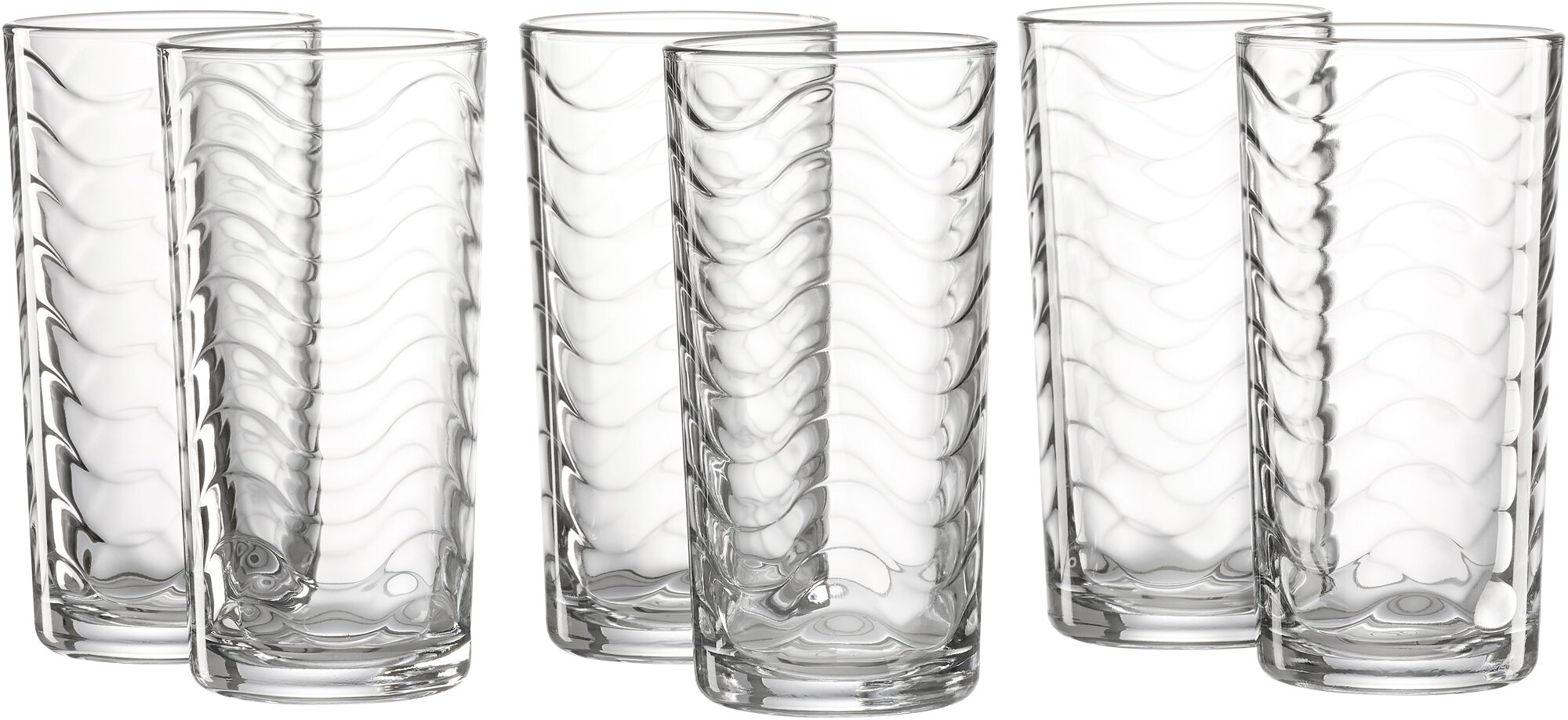 Longdrinkgläser STANDARD Klar Kalk-Soda-Glas