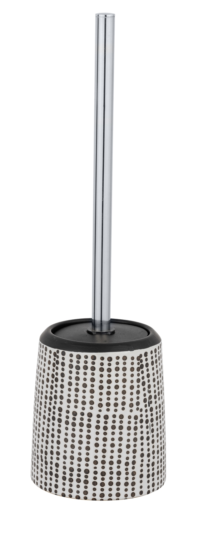 Set WC Brento in ceramica nera grigio argento