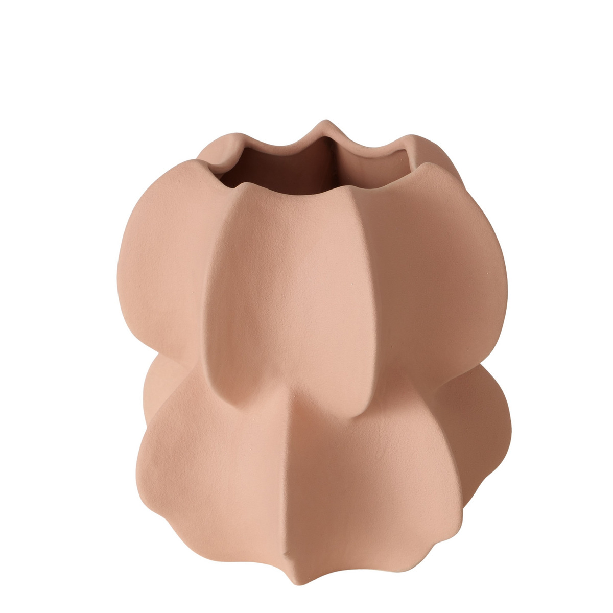 Vase Nima hellrosa Porzellan