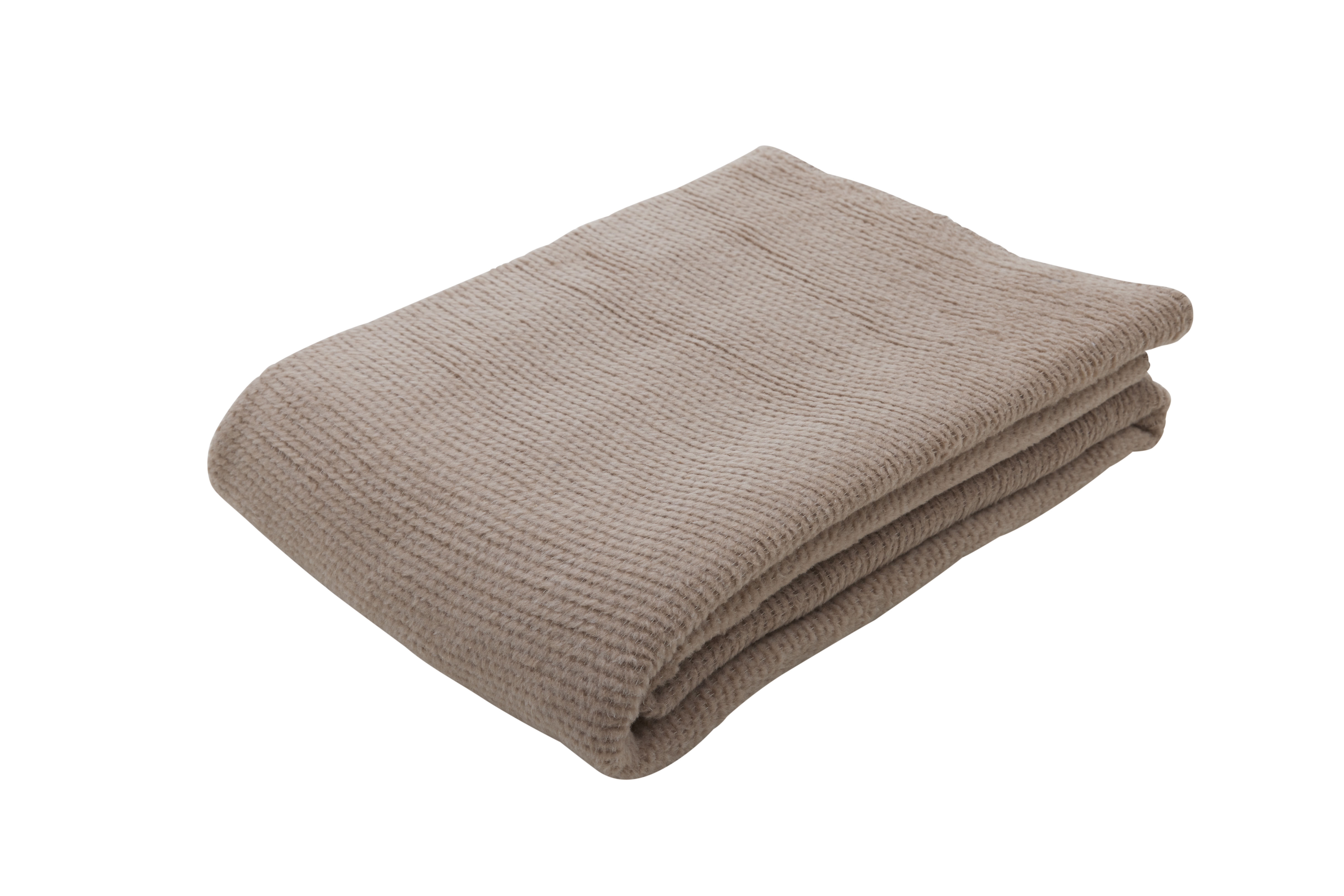 Roomio n. 9412 copriletto in cotone acrilico poliestere color tortora