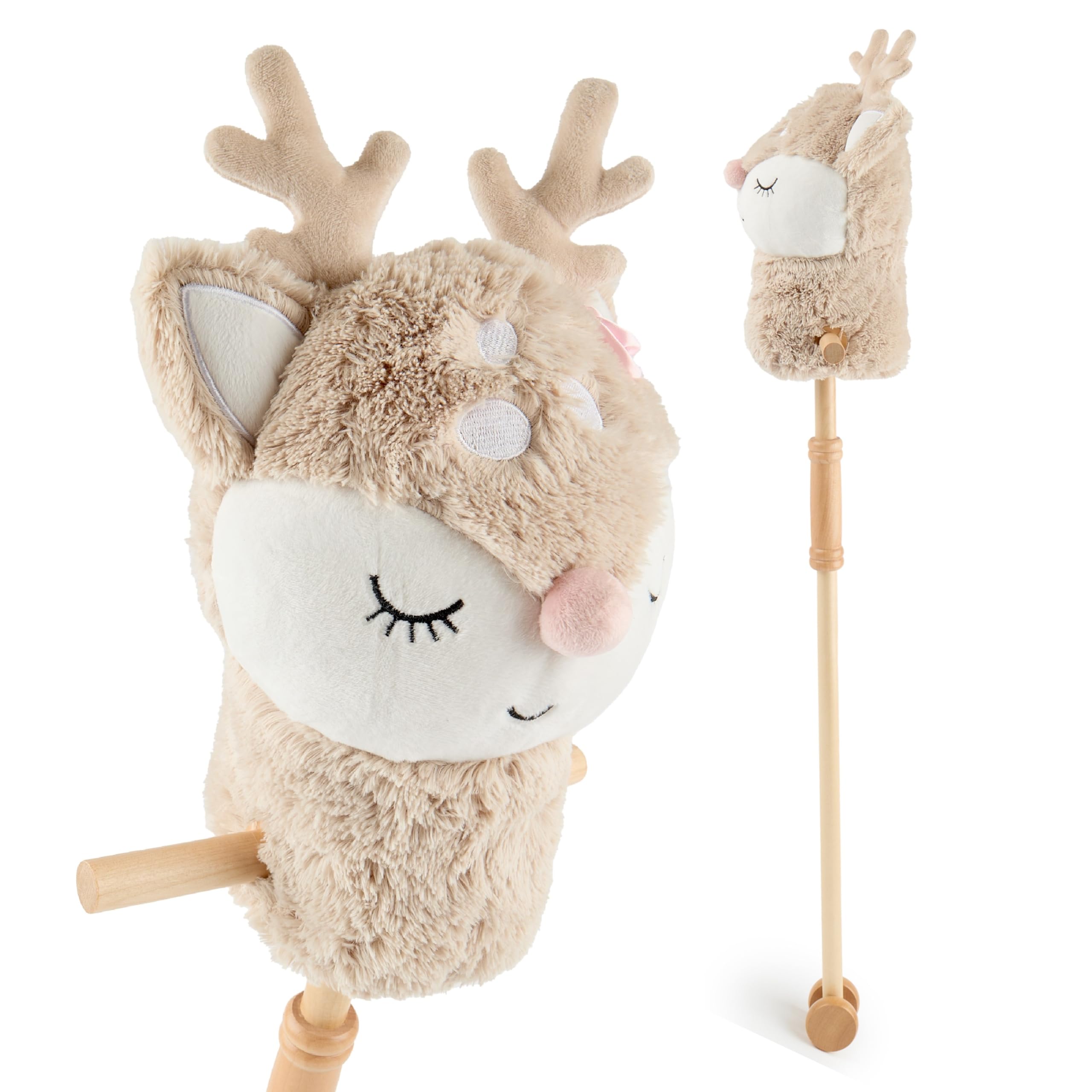 Animale di peluche cervo Beige polistirolo poliestere