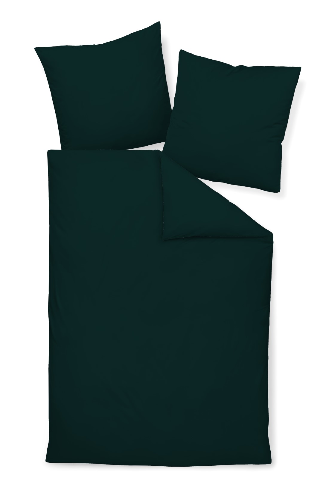Bettwäsche Colors schwarz Mako-Satin