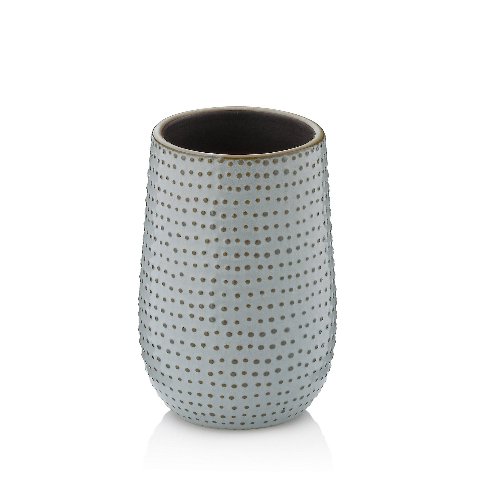 Becher Dots graubraun Keramik