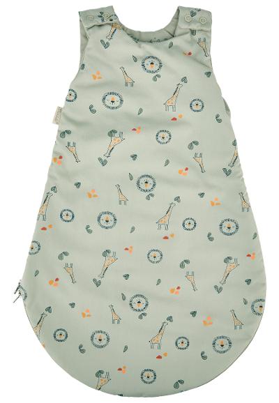 Babyschlafsack Safari grau Baumwolle Polyester