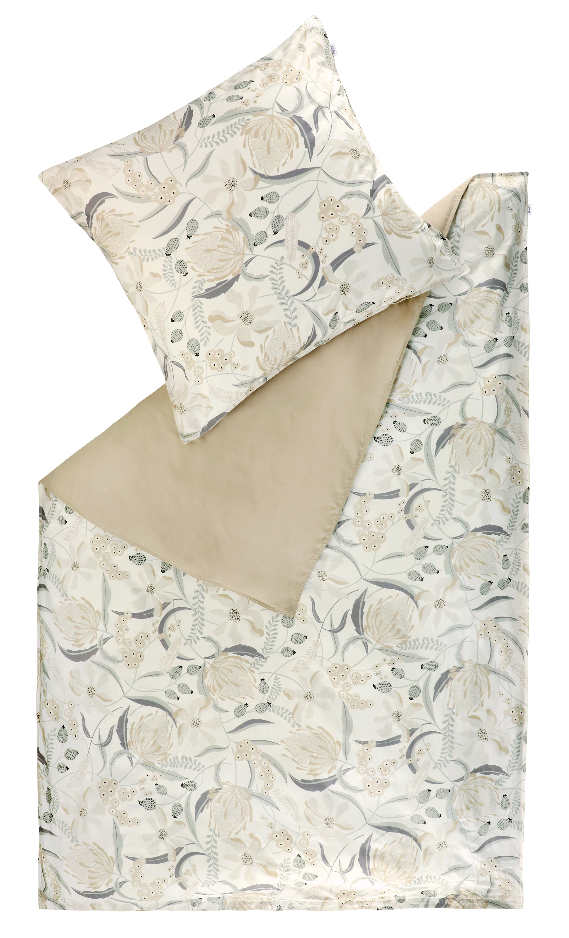 Bettwäsche Playful-B grau Textil