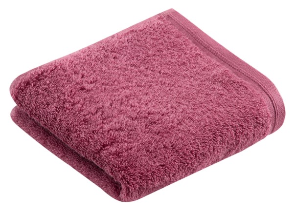 Gästetuch Vegan Life rosa Frottee