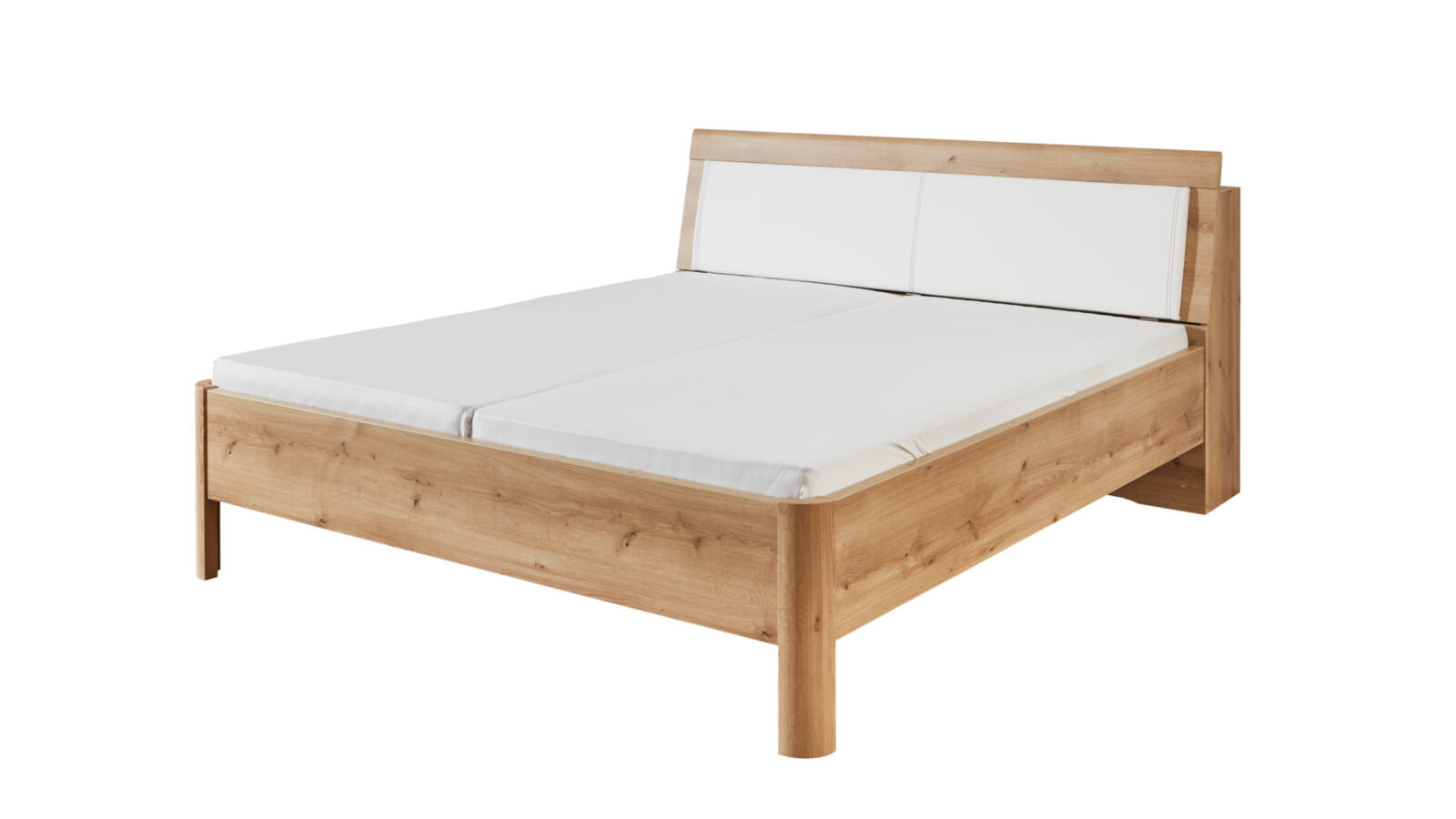 Futonbett Padua weiß Eiche