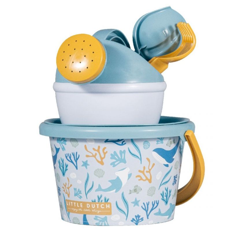 Stampi per sabbia con pala Piccola plastica olandese blu