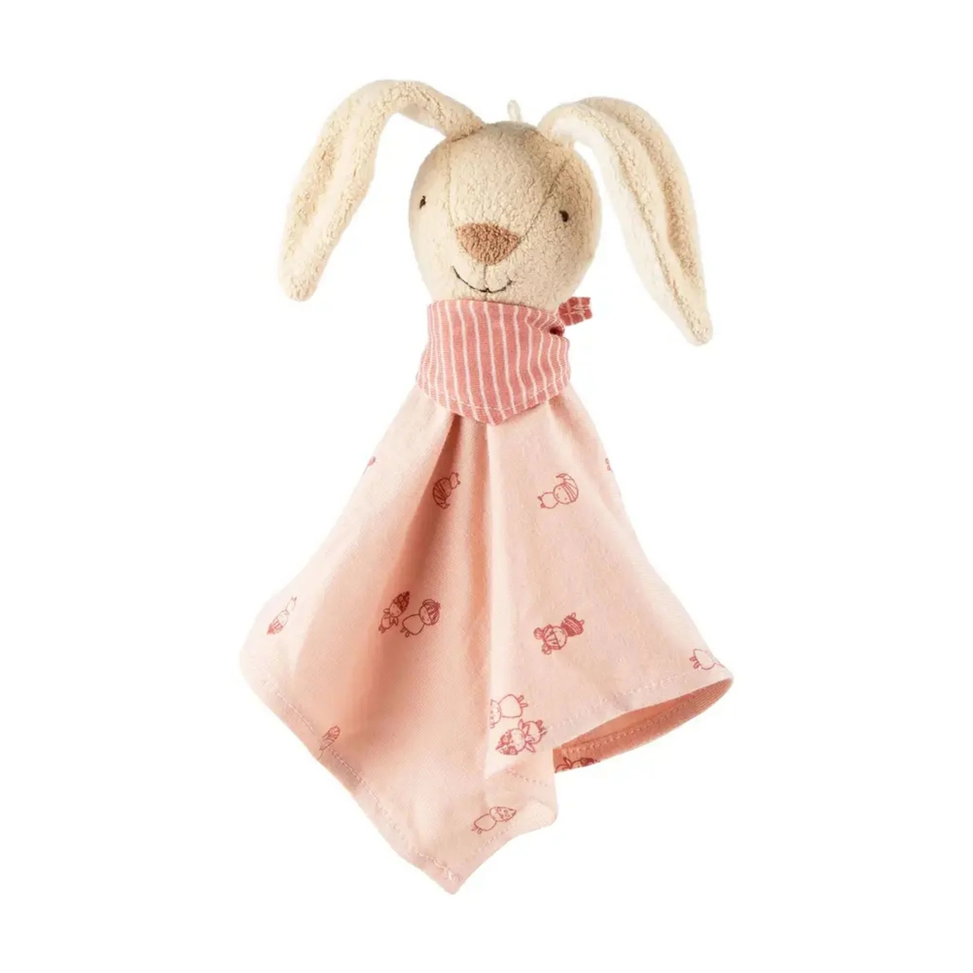 Schnuffeltuch Sigibaby Hase rosa Baumwolle
