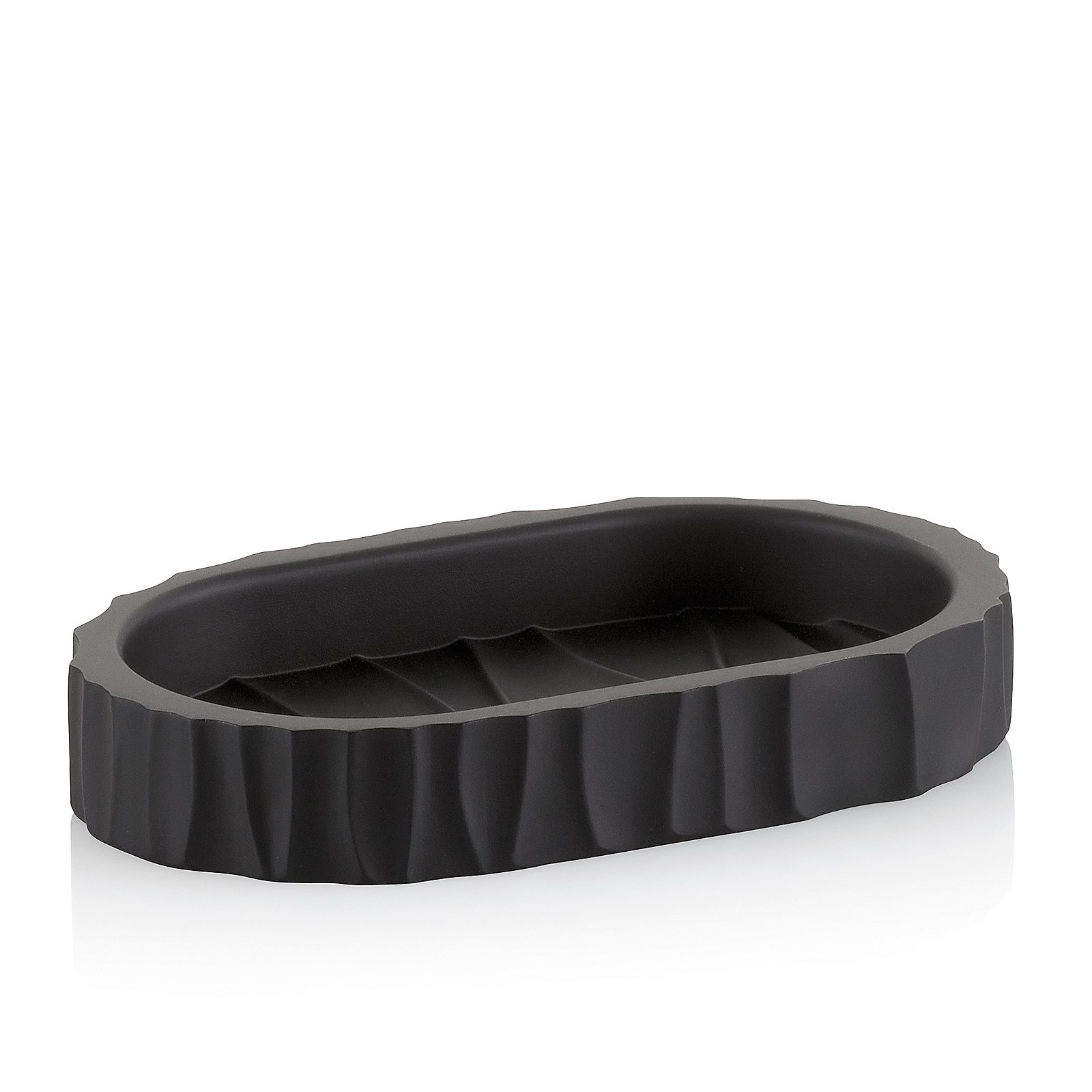 Seifenschale Merida schwarz Polyresin