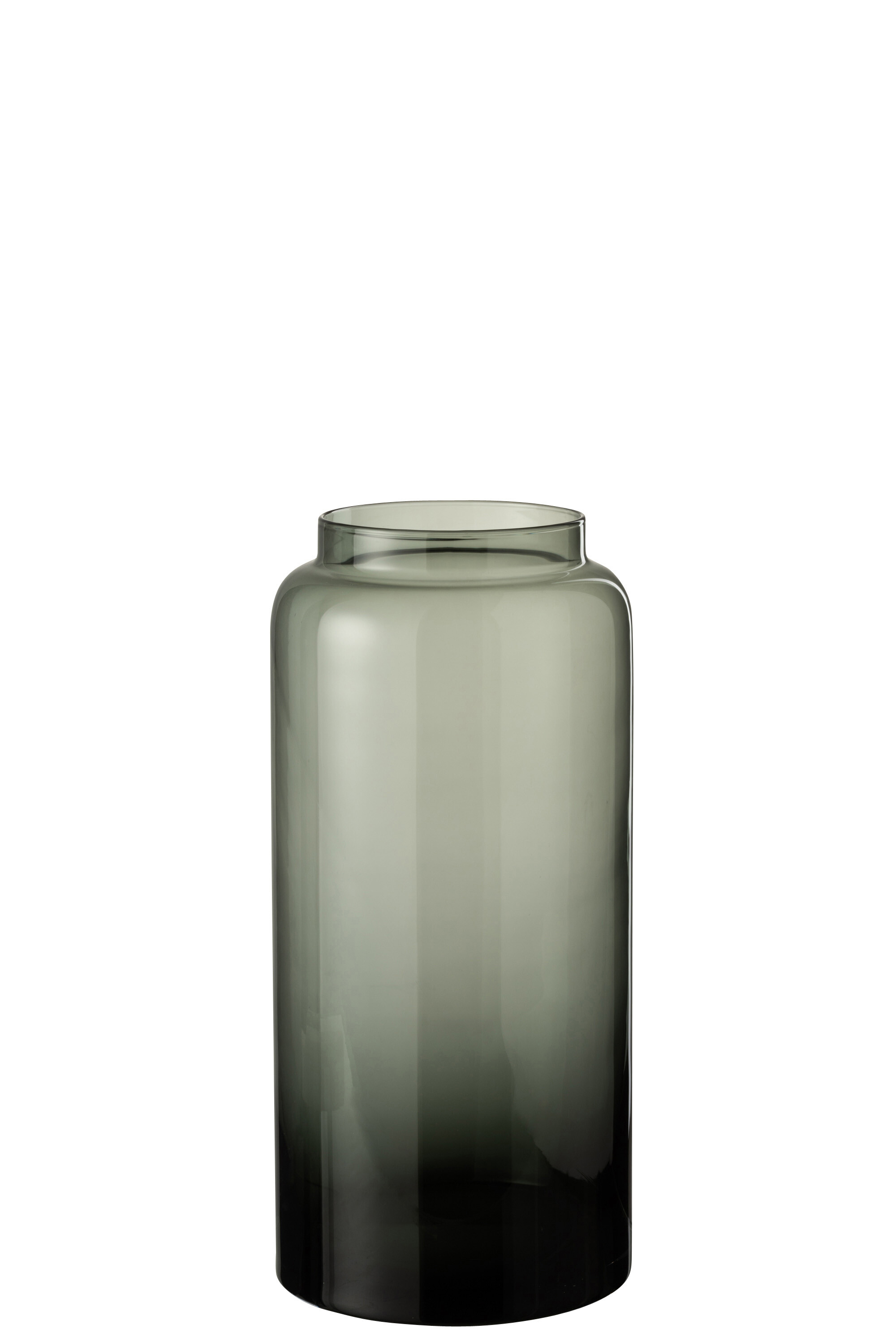 Vase Gerade grau Glass