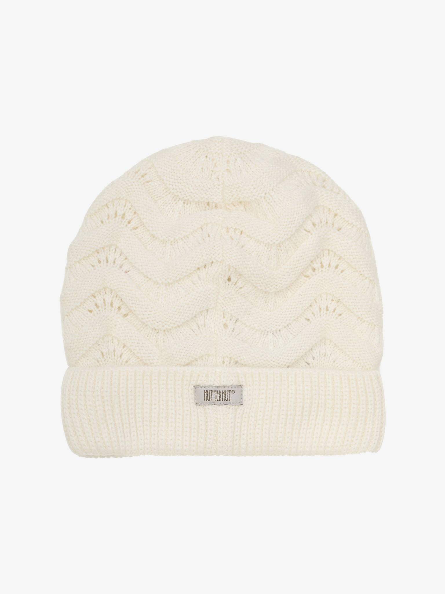 Berretto Huttelihut Bianco Lana Cashmere
