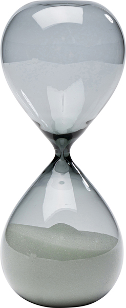 Sanduhr TIMER schwarz Glas