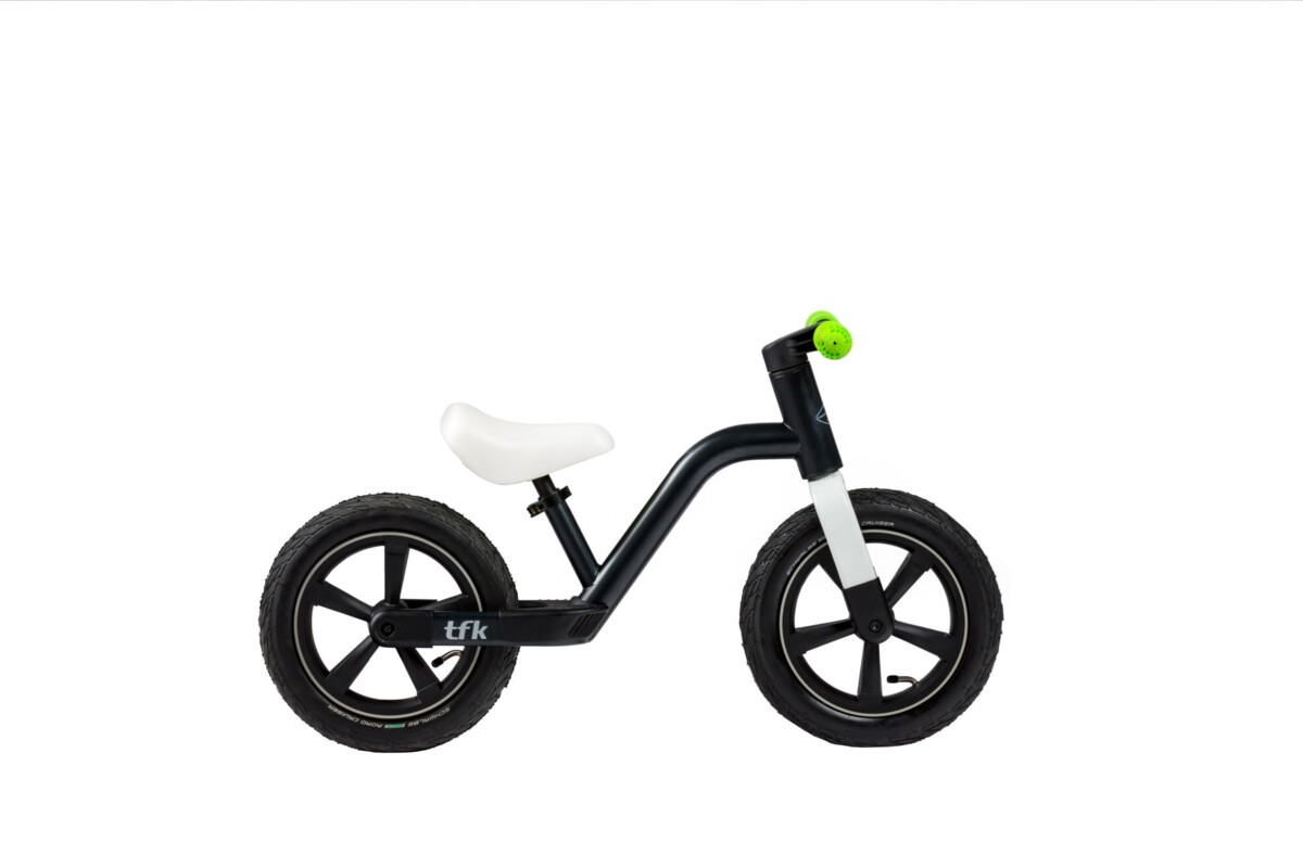 Bicicletta senza pedali Balance Bike verde alluminio