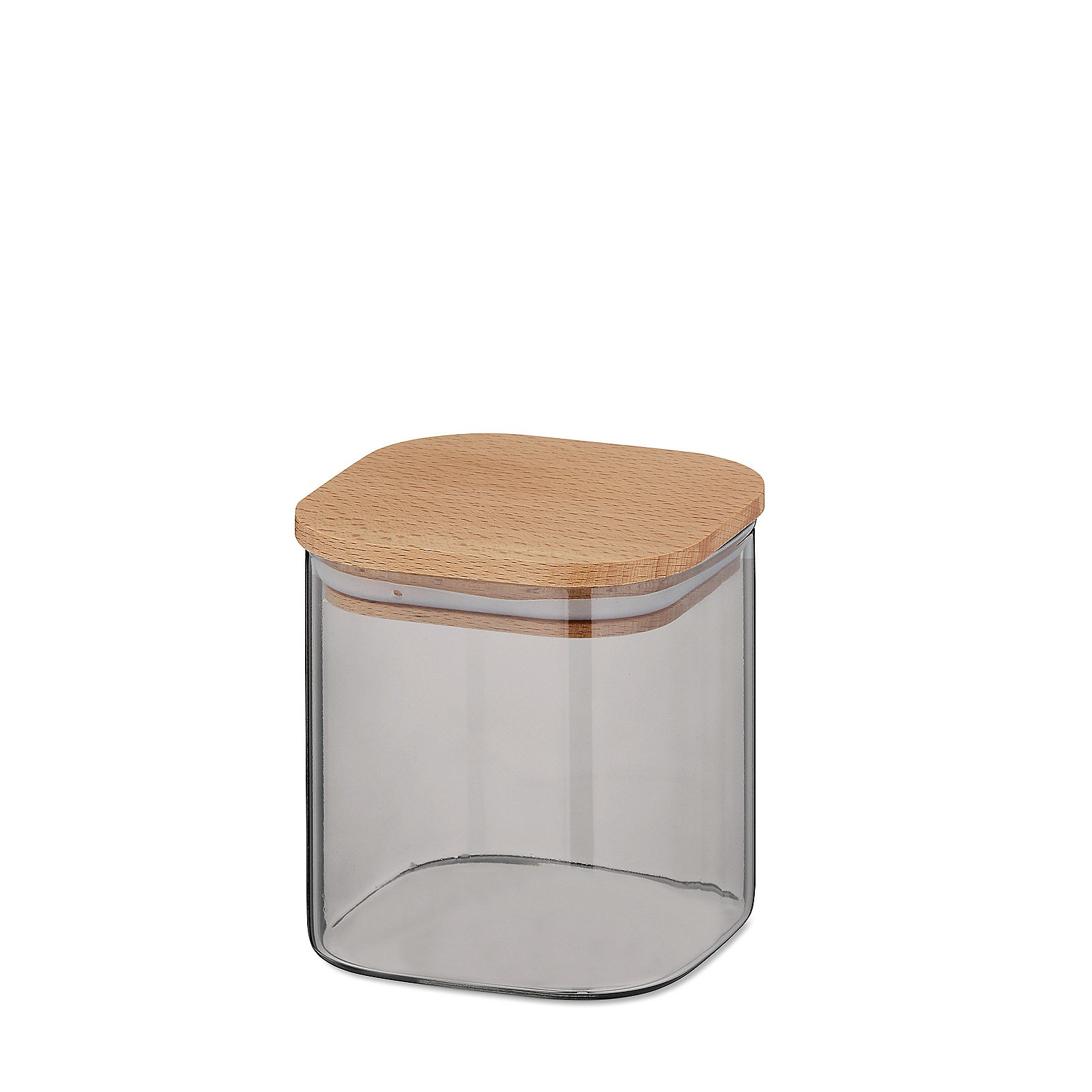 Vaso di stoccaggio Nea in vetro grigio chiaro