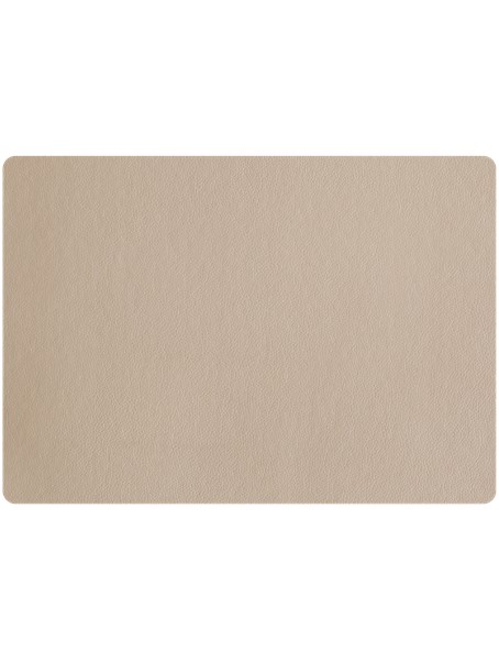 Tischset Leather Optic nude PVC