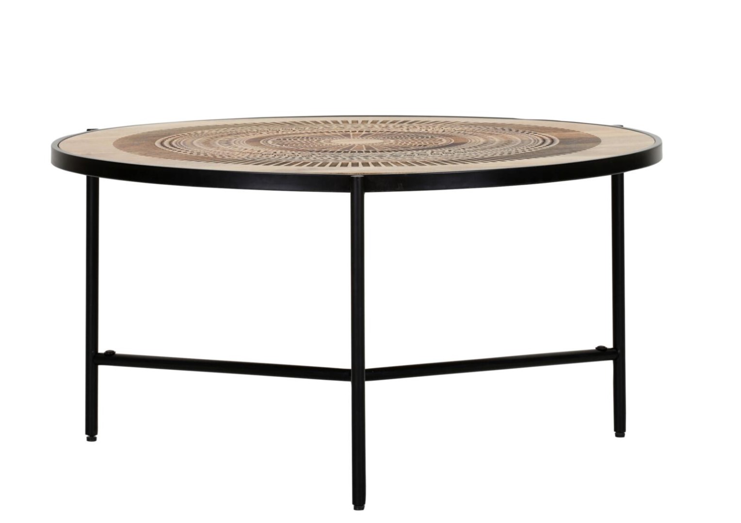 Couchtisch Santa Cruz braun Mangoholz Metall