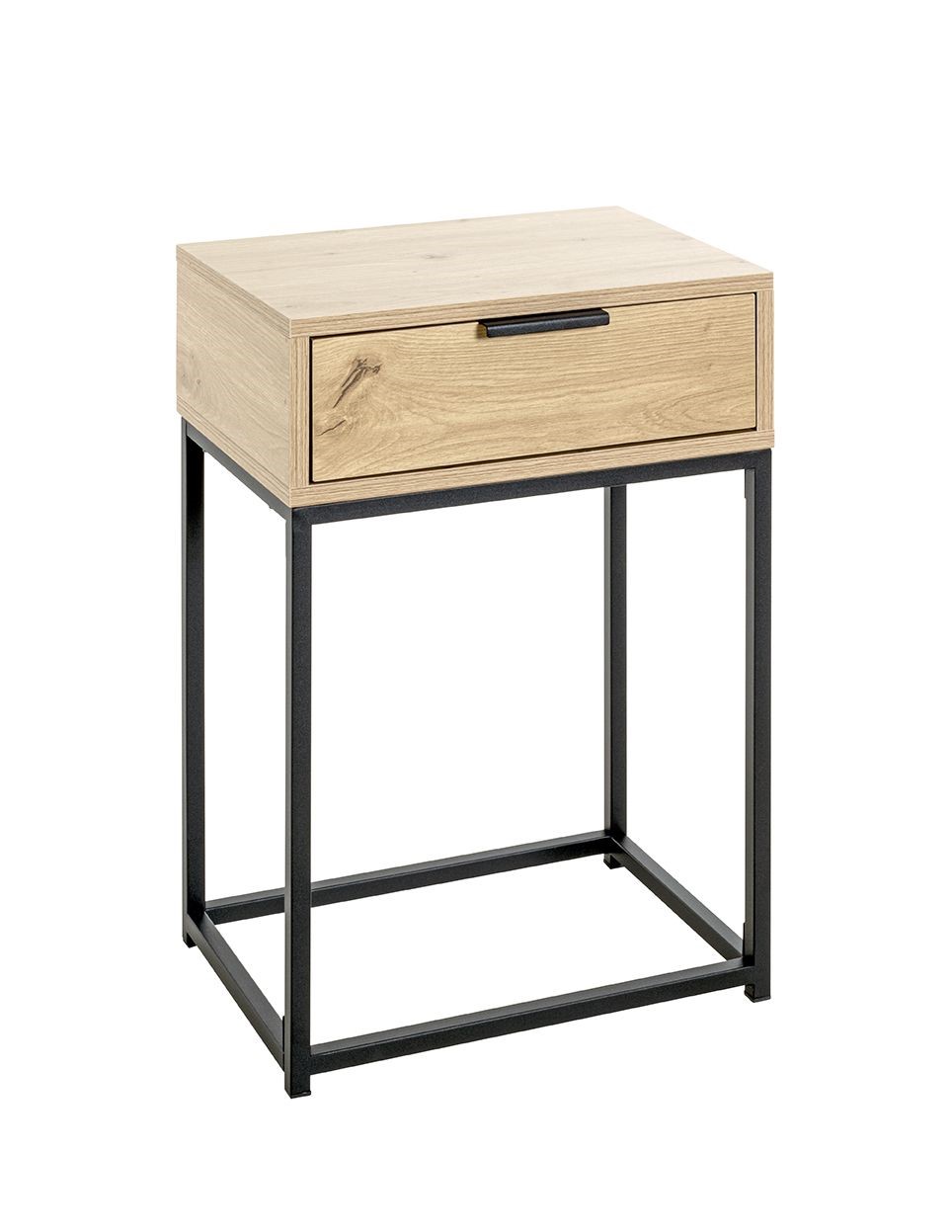 Nachttisch Malmö braun MDF Metall