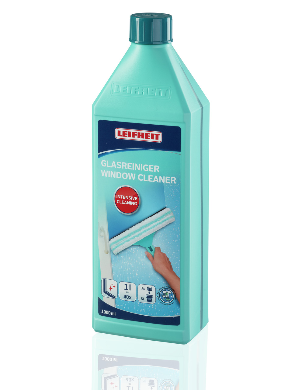 Glasreiniger Konzentrat türkis Kunststoff
