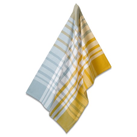 Geschirrtuch Svea currygelb|frostblau 100% Baumwolle