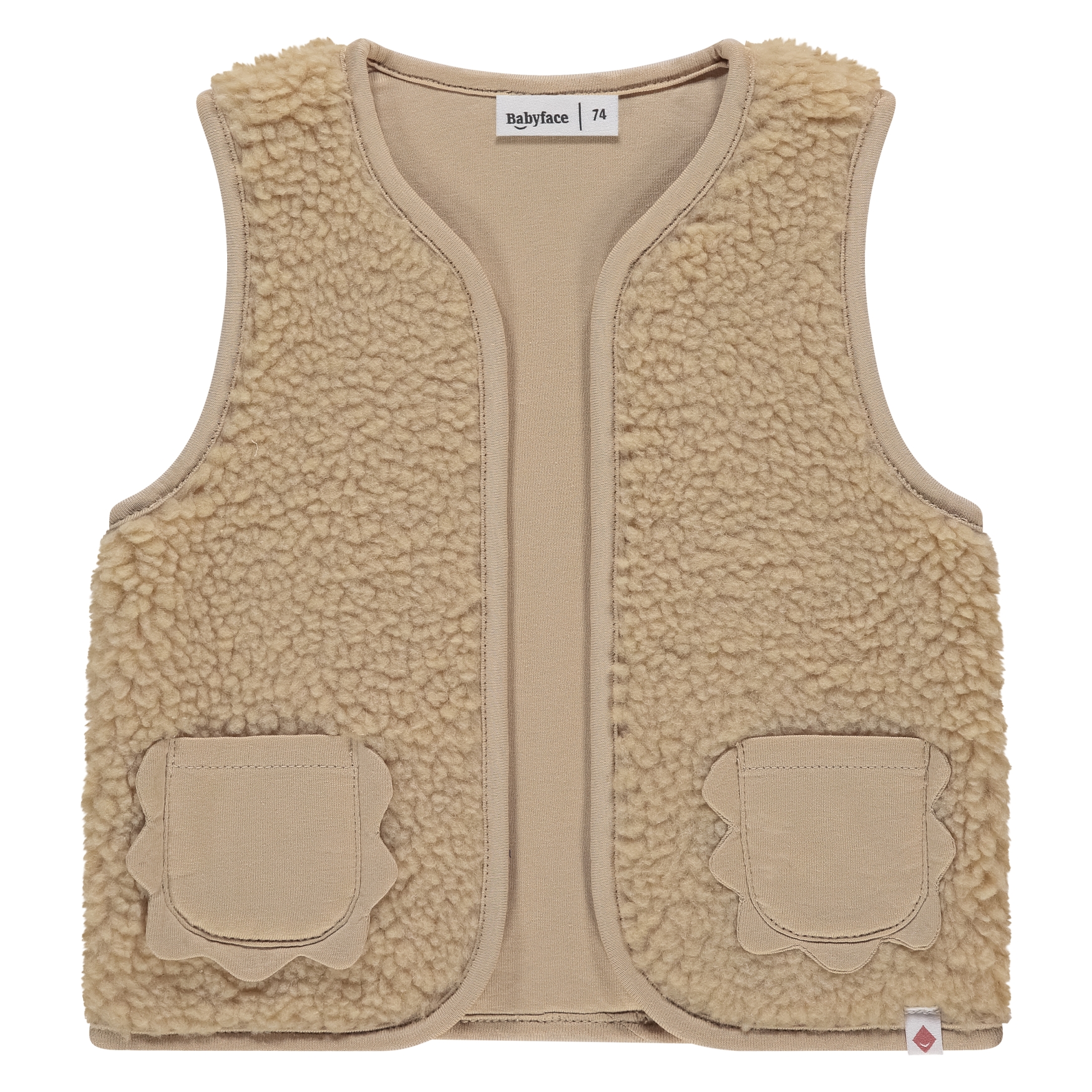 Gilet Baby Babyface beige in poliestere