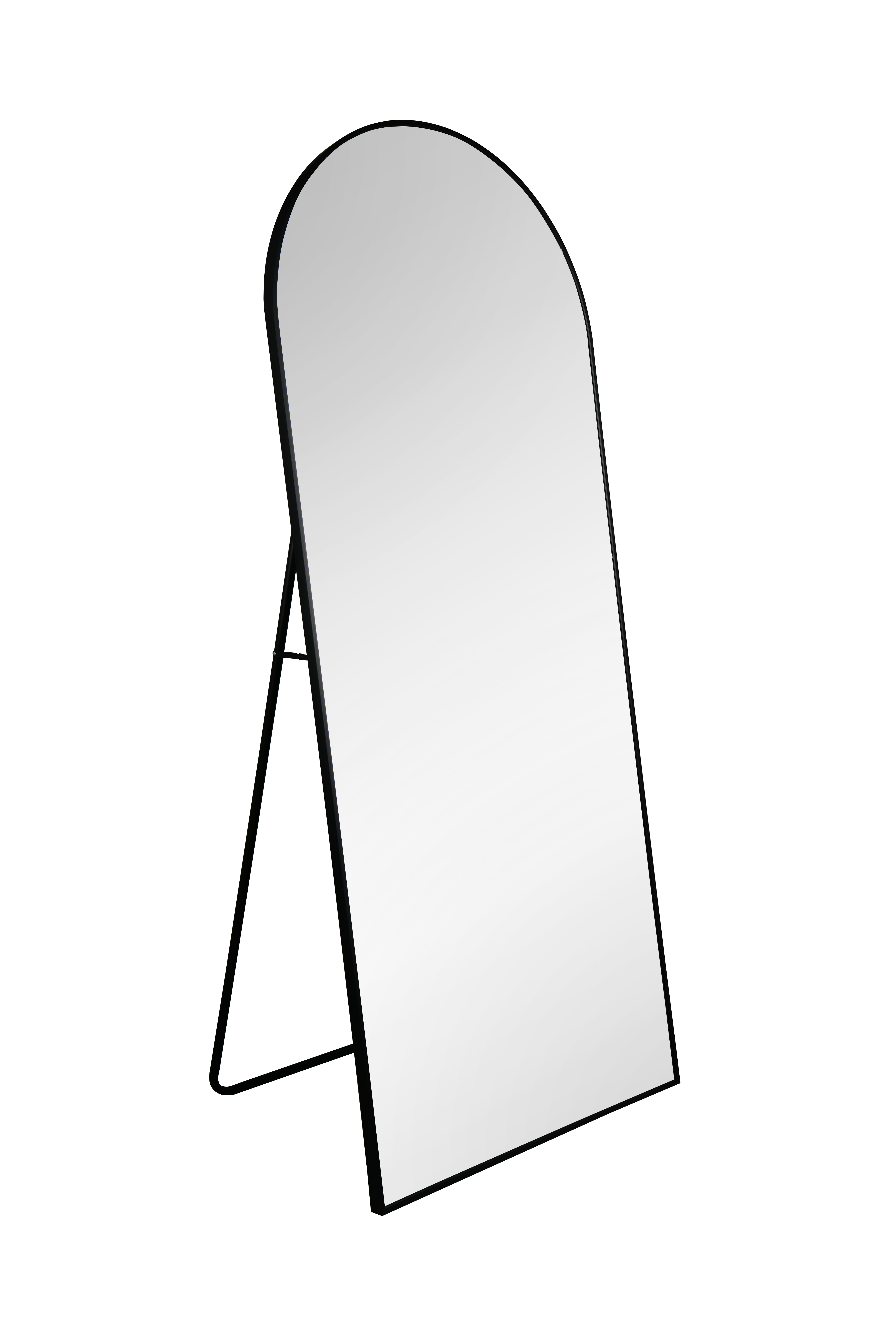Spiegel Britt Metall schwarz