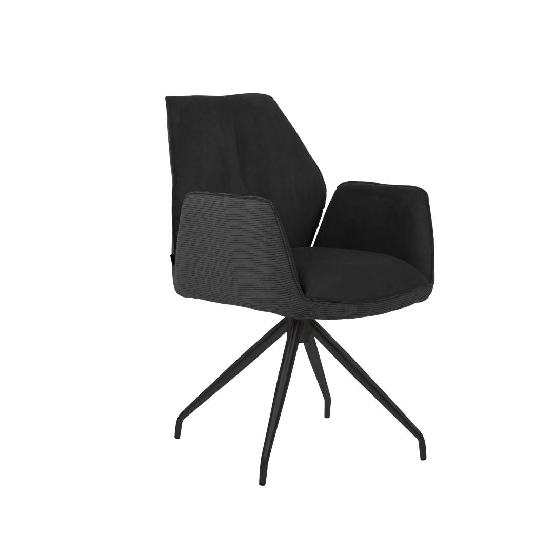 Armlehnstuhl Interliving 5116 schwarz Stoff