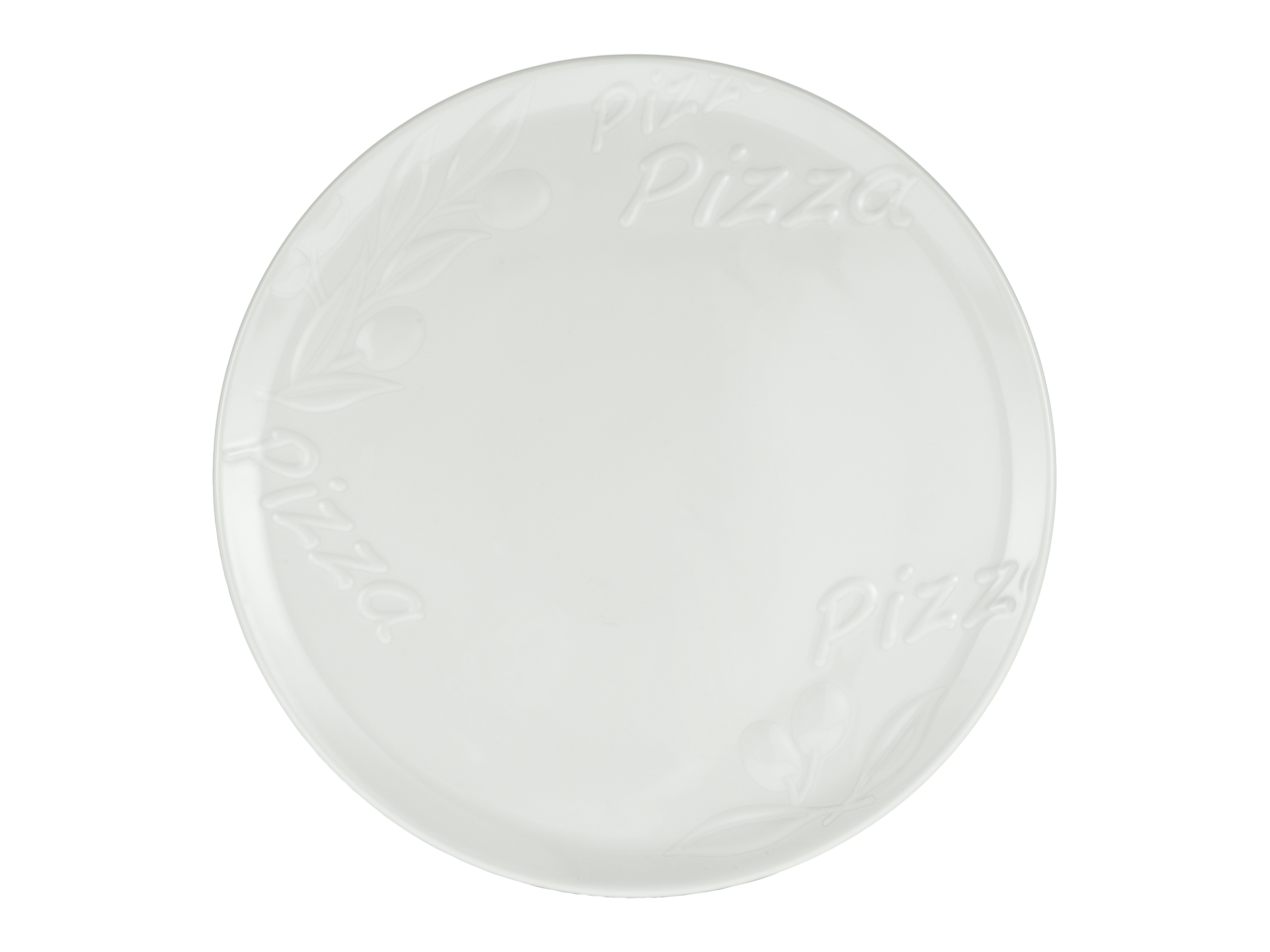 Pizzateller OLIVE Weiss B0/H0/D0cm