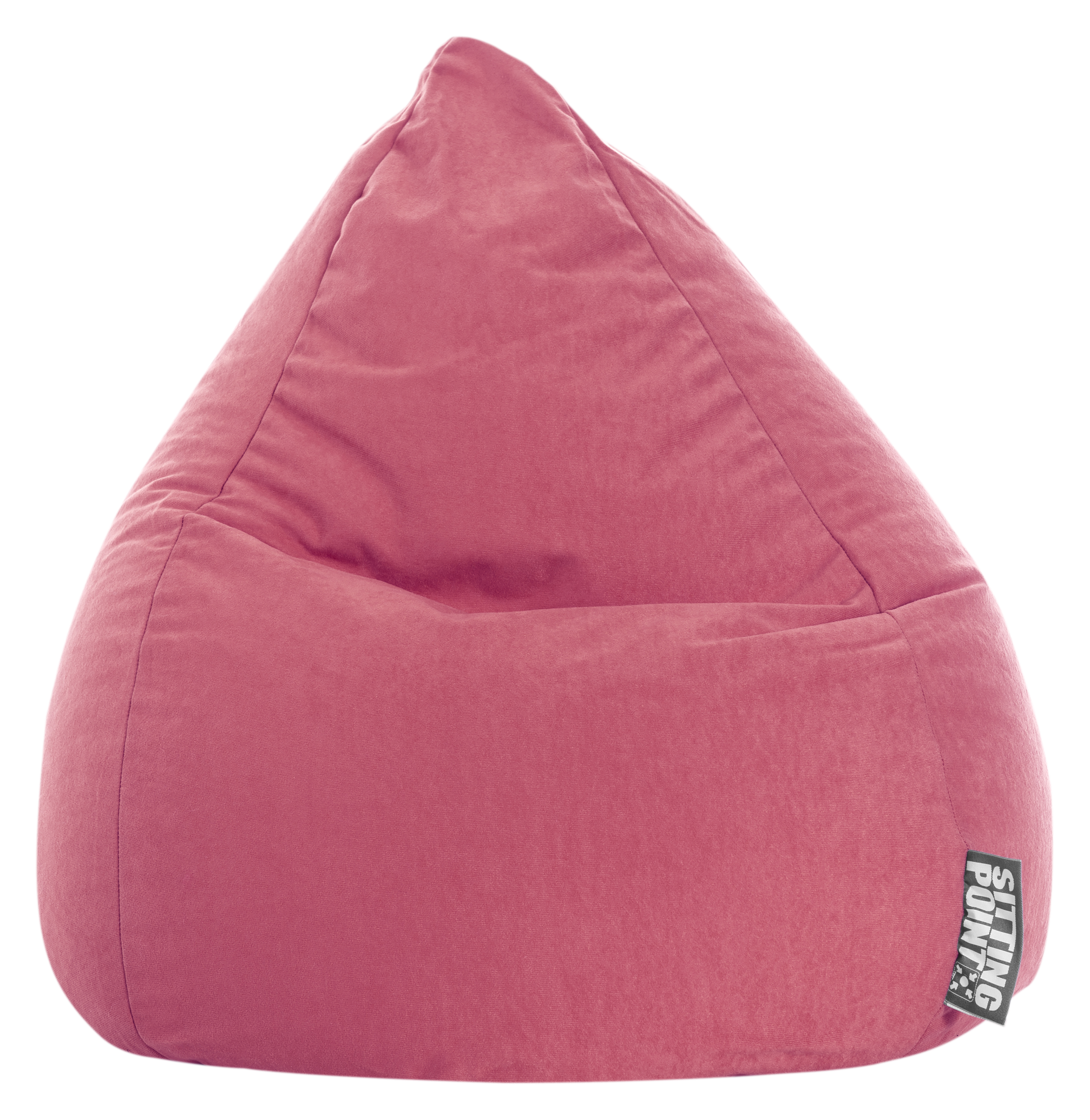 Pouf a sacco Easy in tessuto rosa