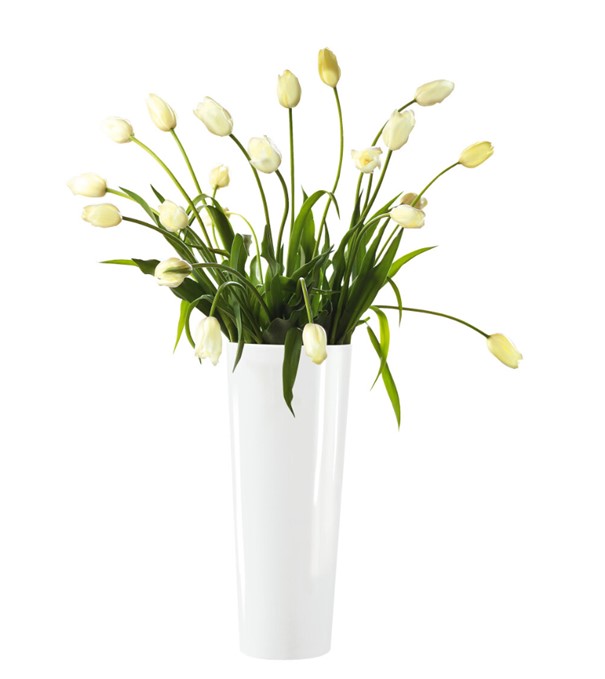 Vaso Gres mono bianco lucido