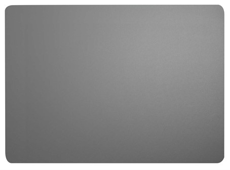 Tischset Leather Optic grau matt PVC