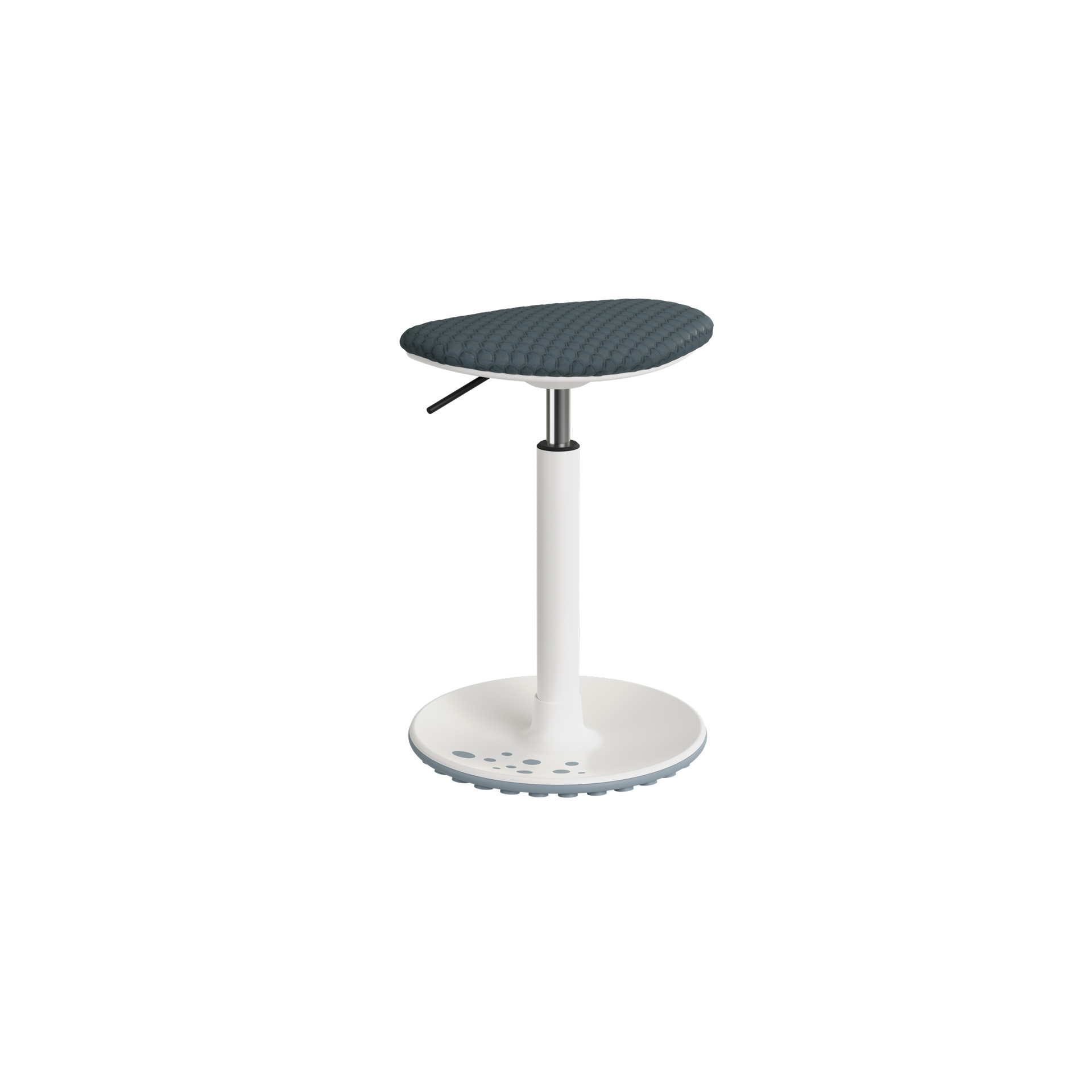 Swifty Drehhocker grau Stoff