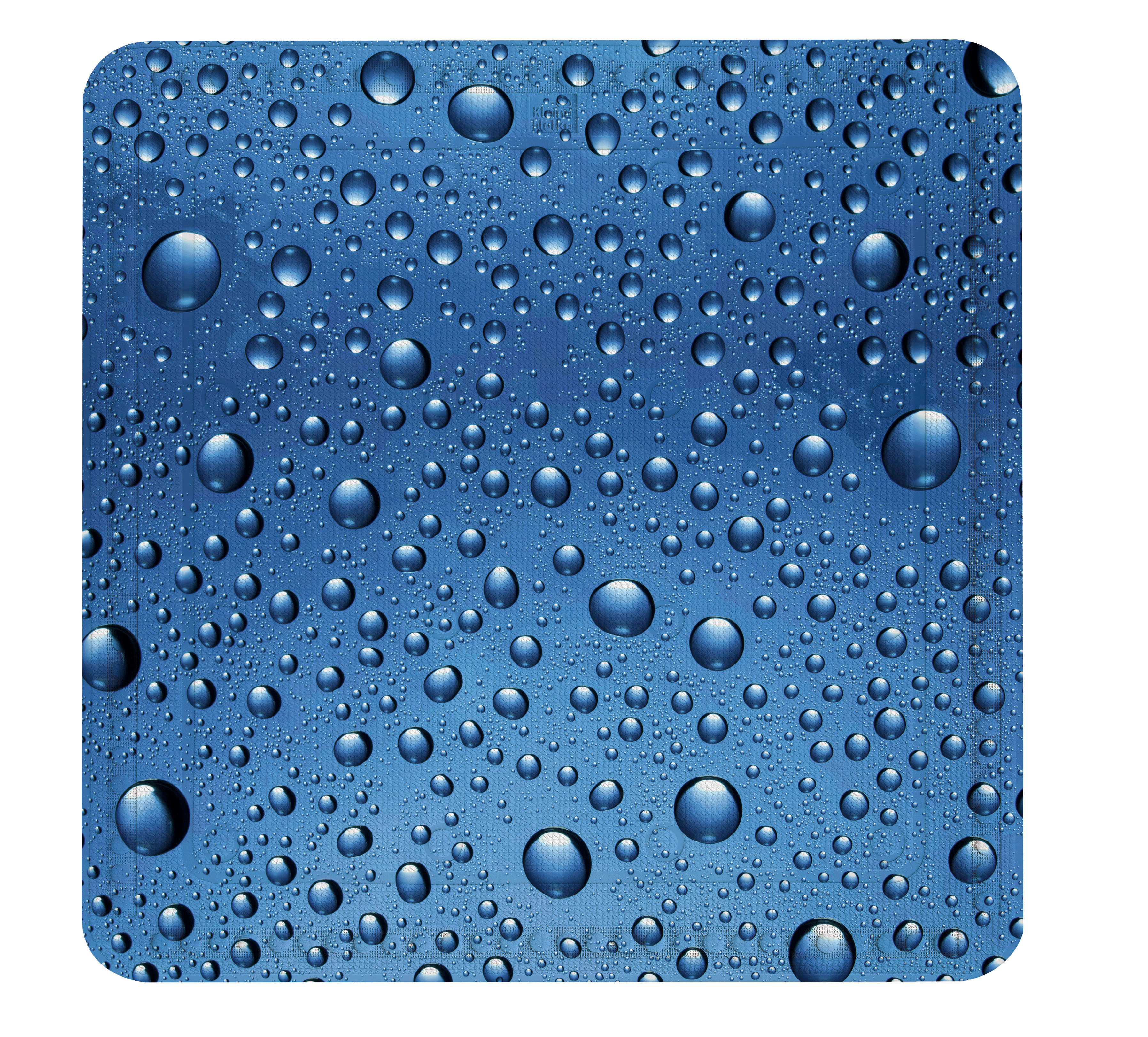 Duscheinlage Bubble blau PVC